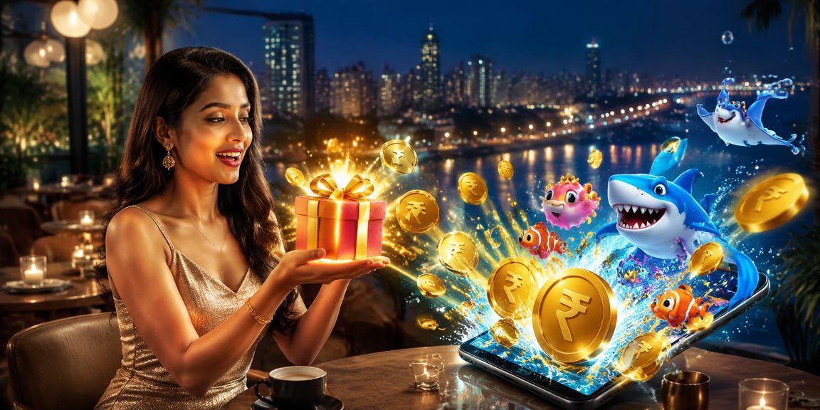 Live casino gaming with vibrant rupee and fishing theme in Mumbai
